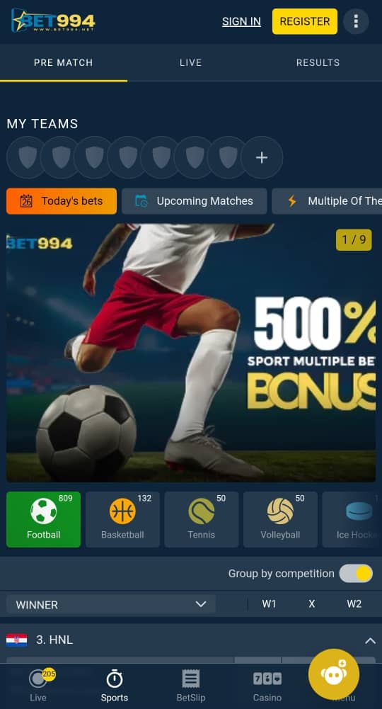 Bet994 app screenshot 2